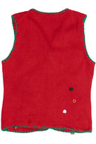 Michael Simon Gingerbread Hand Embroidered Ugly Christmas Vest
