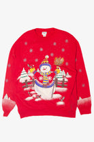 Vintage Snowman Ugly Christmas Sweaters (1980s)