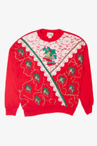Vintage Bells Lacey Ugly Christmas Sweatshirts (1980s)