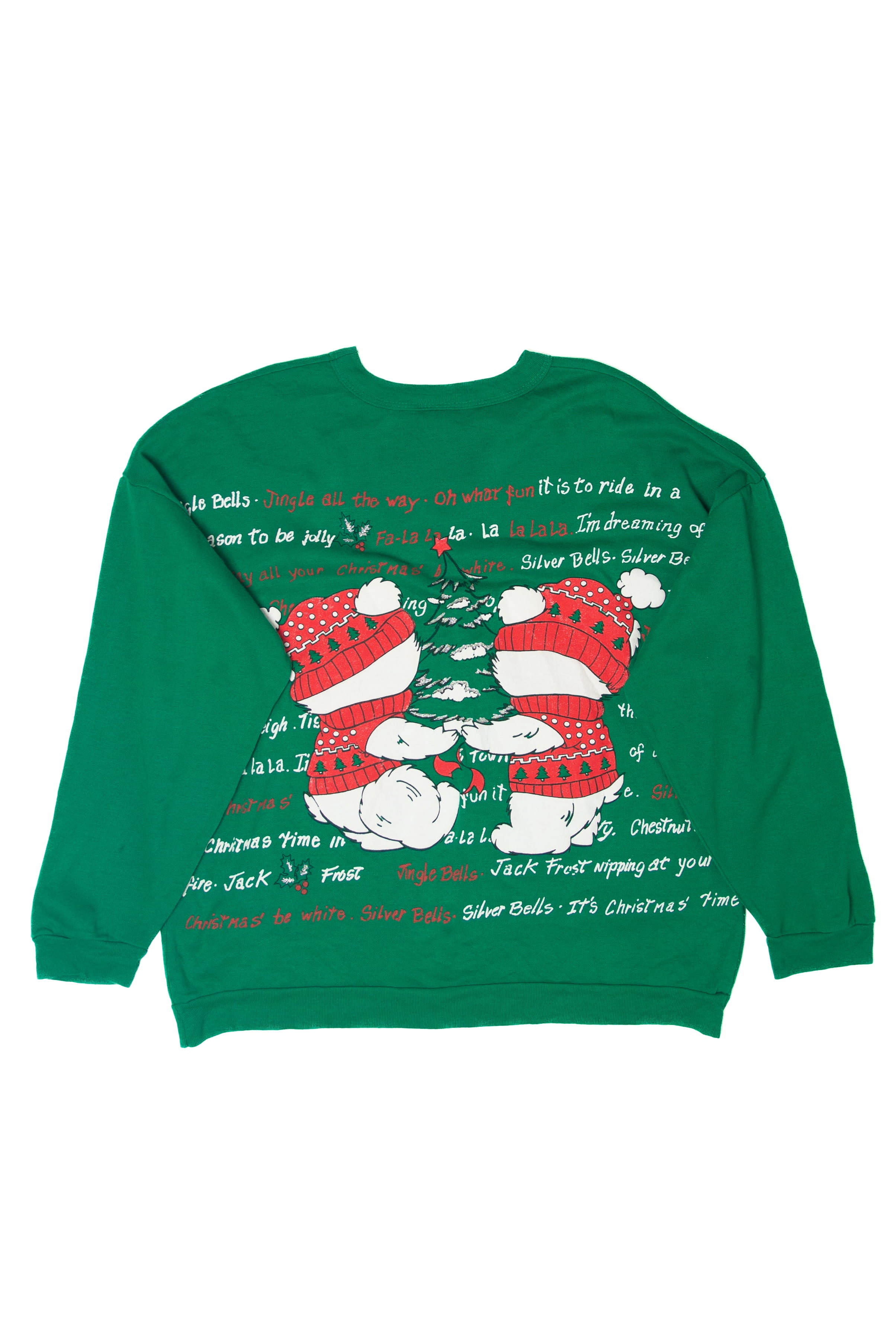 Vintage Bears Front/Back Ugly Christmas Sweatshirts (1990s)