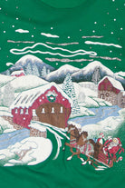 Vintage Santa Flying Over Ugly Christmas Sweatshirts (1980s)