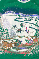 Vintage Sleigh Riders And Ice Skaters Ugly Christmas Sweatshirts (1980s)