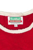 Light Up Fireplace Ugly Christmas Sweater (2010s)