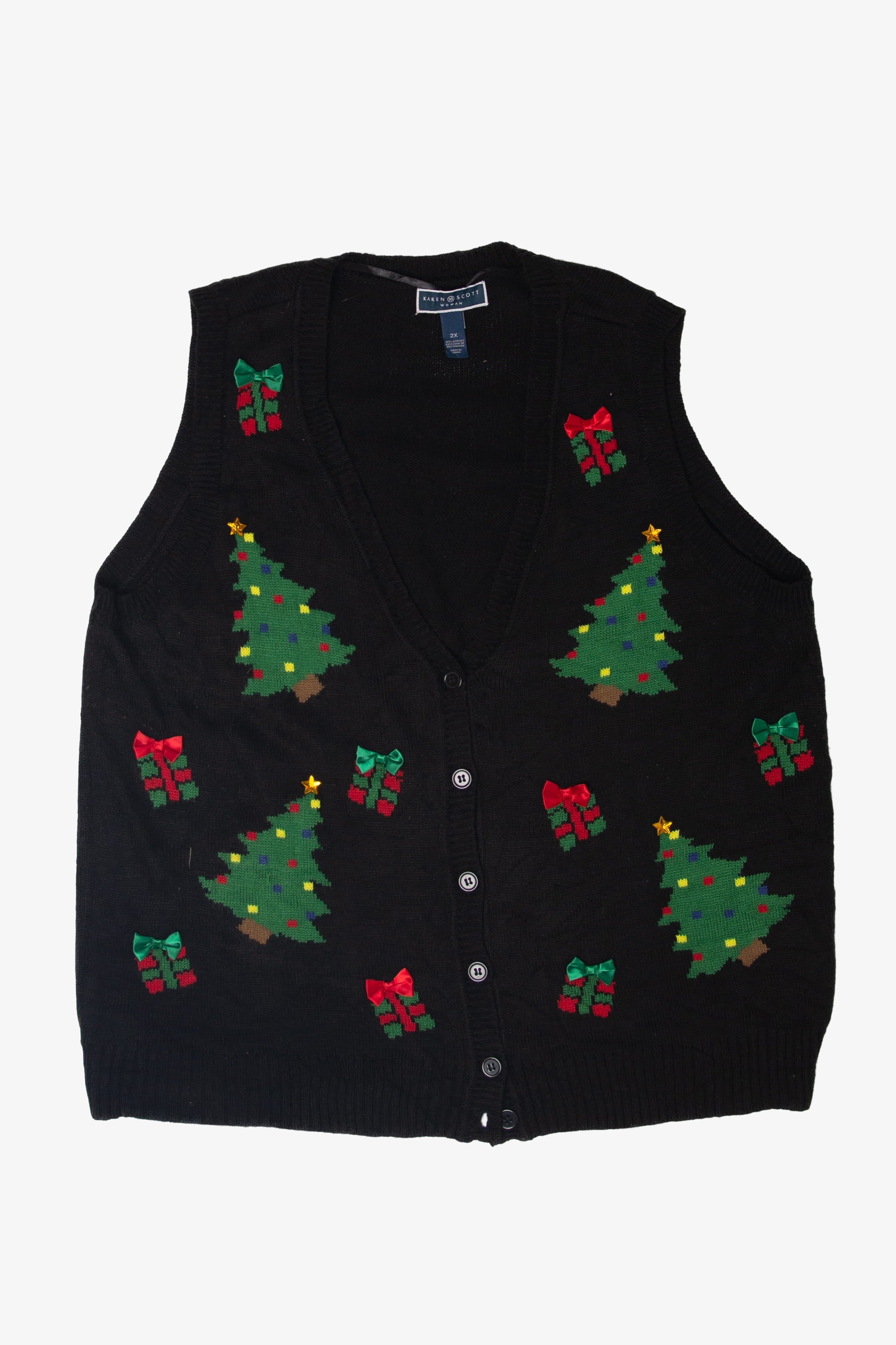 Karen Scott Ugly Christmas Vest