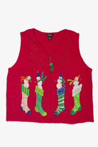 SML Stockings Ugly Christmas Vest 