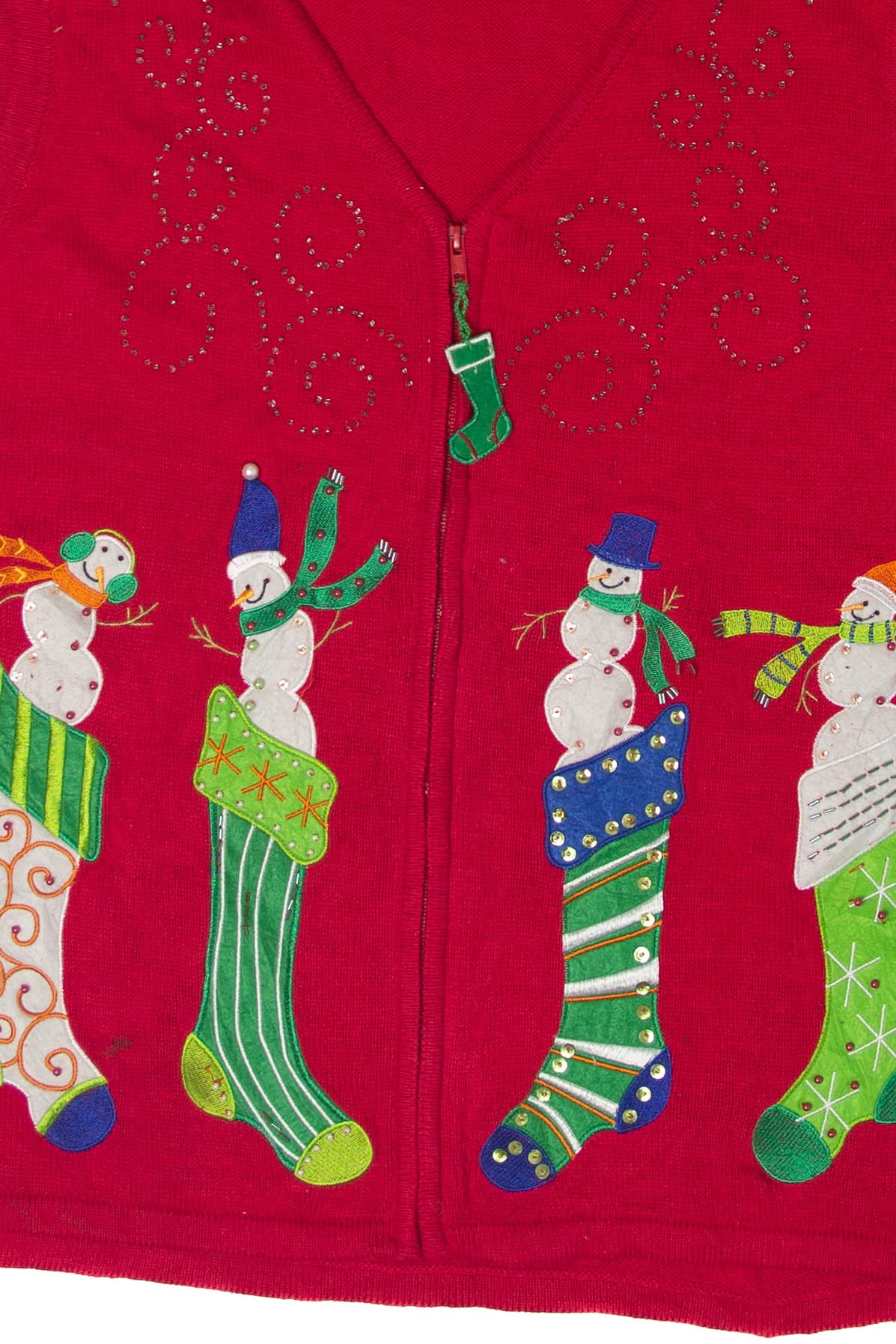 SML Stockings Ugly Christmas Vest 