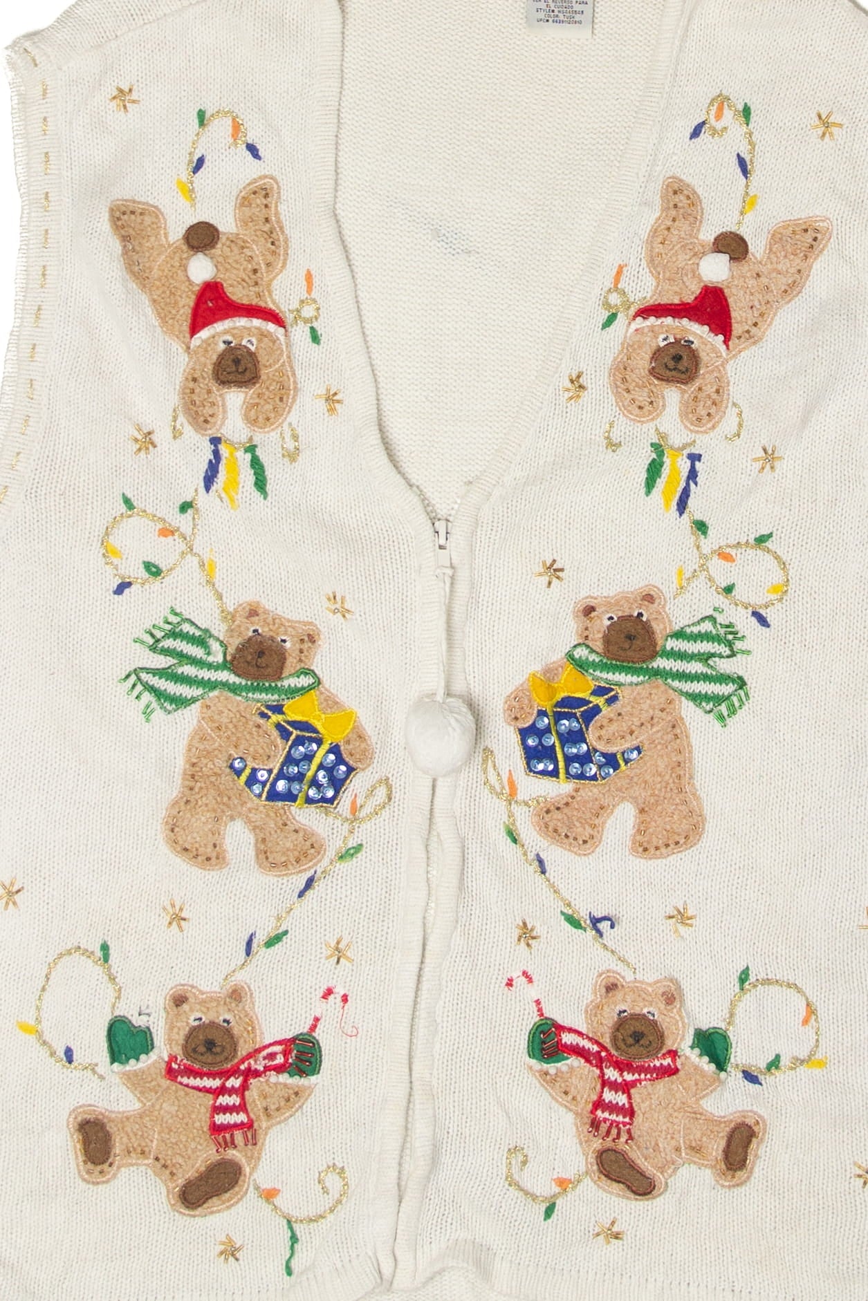 White Stag Bears Ugly Christmas Vest 