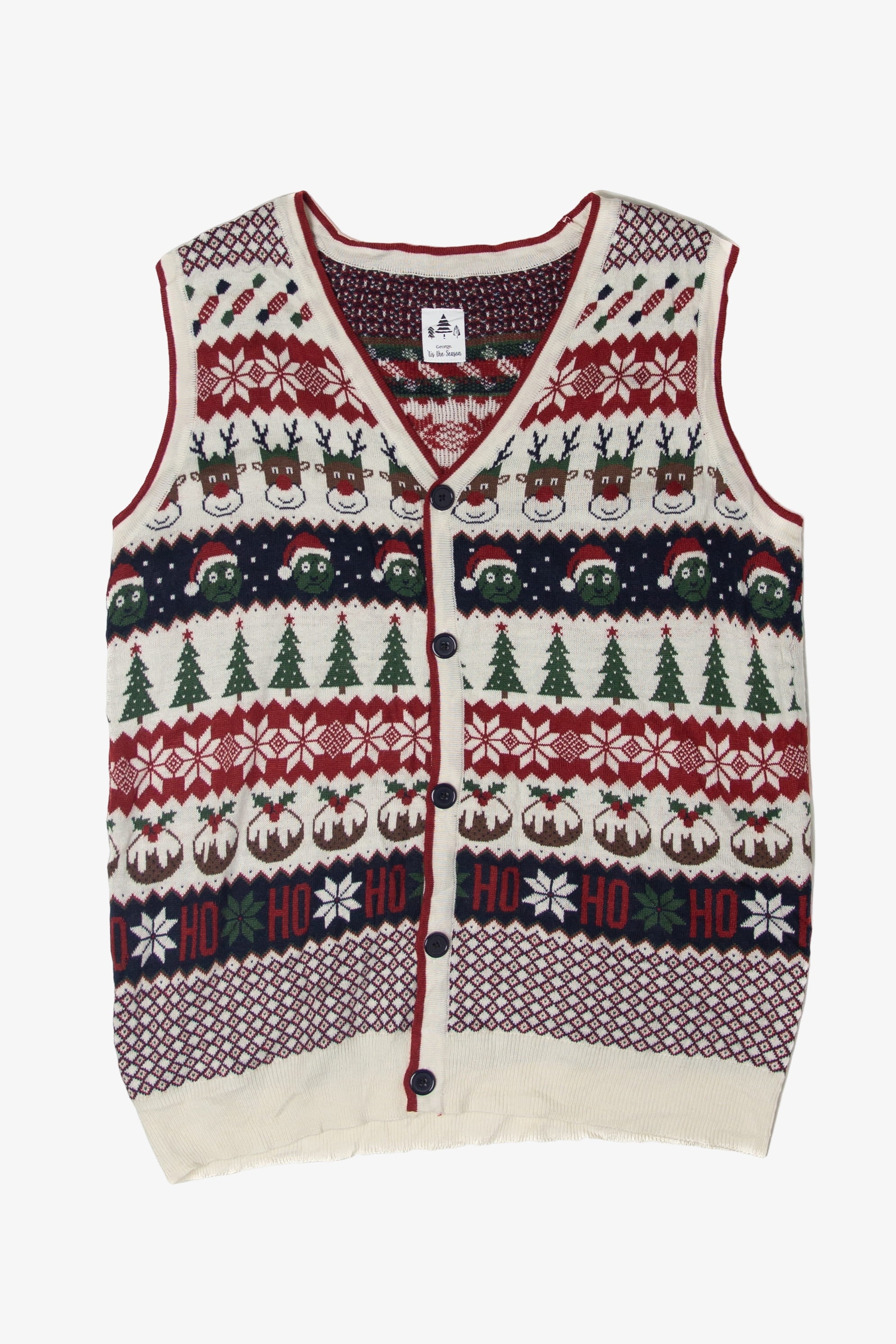 George Tis the Season Ugly Christmas Vest