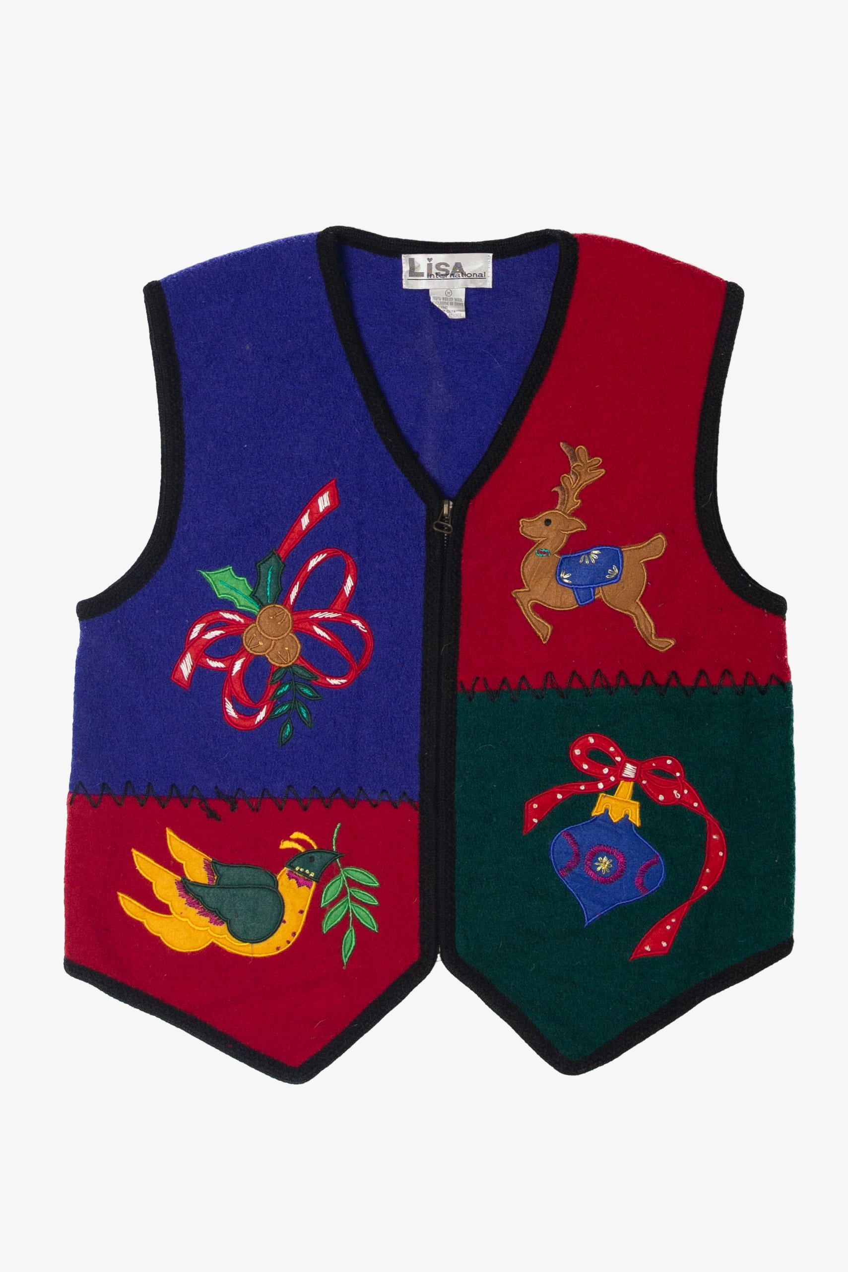Lisa Color Block Ugly Christmas Vest