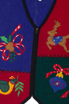 Lisa Color Block Ugly Christmas Vest