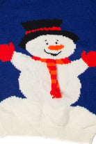 Hand Knit By Ann Snowman Ugly Christmas Pullover 