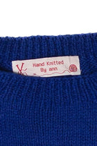 Hand Knit By Ann Snowman Ugly Christmas Pullover 