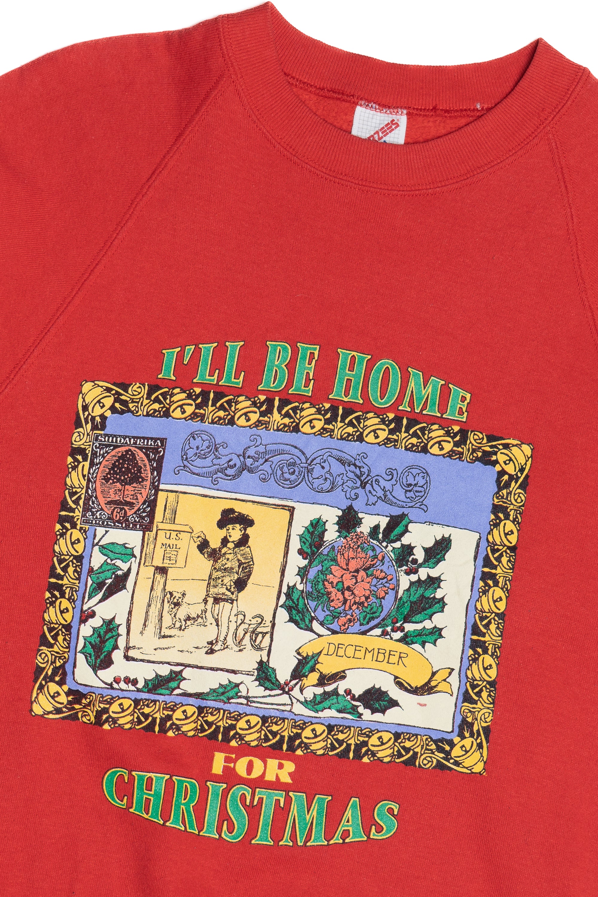 Vintage "I'll Be Home For Christmas" Sweatshirt (1990s)