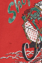 Vintage "Shop Til You Drop" Sleigh Full Of Presents Duck Sweatshirt (1990s)