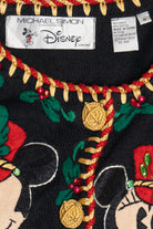 Vintage Mickey & Minnie Mouse RARE Michael Simon Disney Exclusive Christmas Cardigan (1990s)