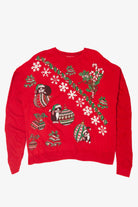 Vintage Kittens And Ornaments Ugly Christmas Sweater (1990s)