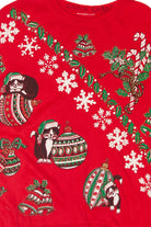 Vintage Kittens And Ornaments Ugly Christmas Sweater (1990s)
