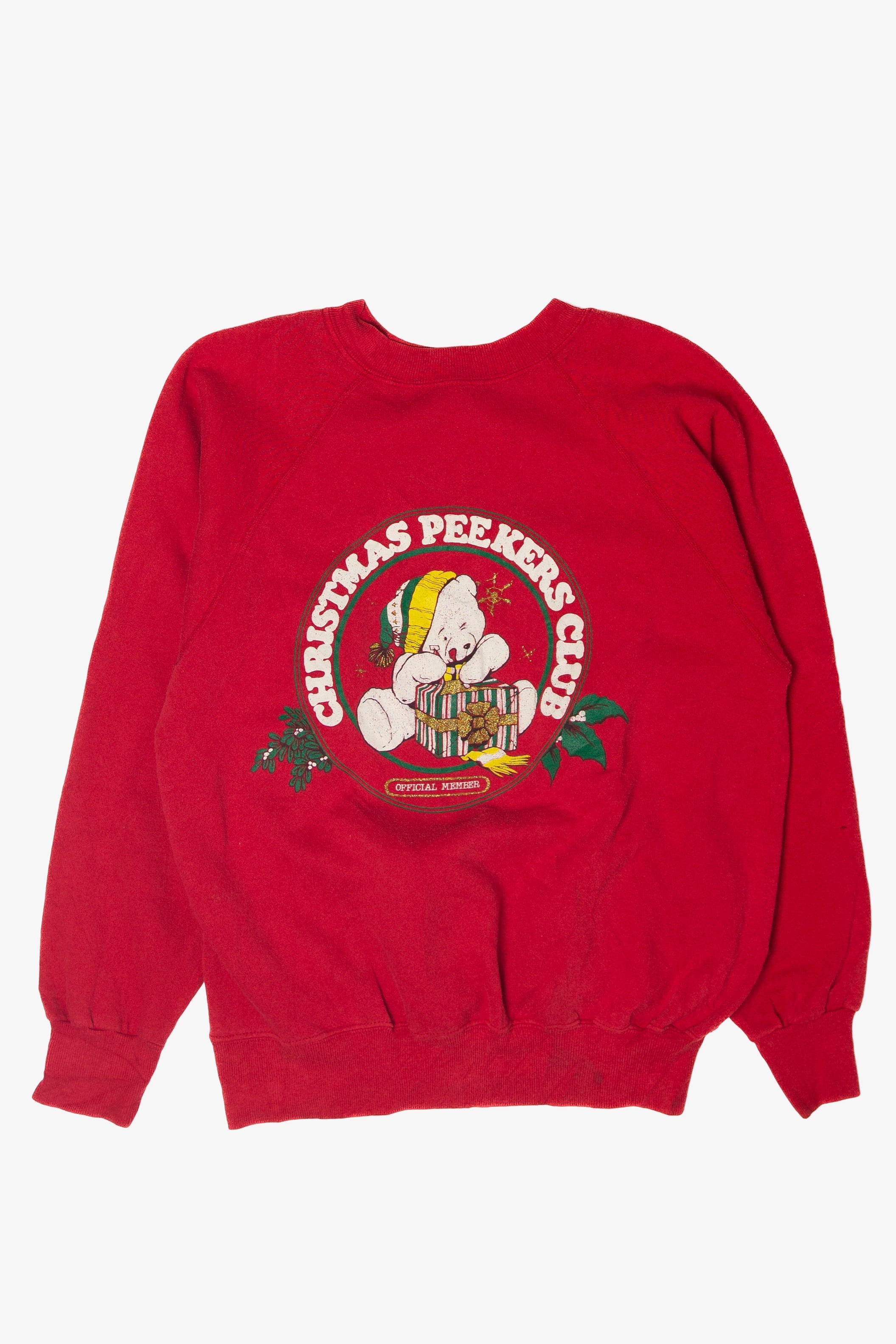 Vintage Christmas Peekers Club Ugly Christmas Sweater (1990s)