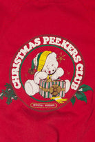 Vintage Christmas Peekers Club Ugly Christmas Sweater (1990s)