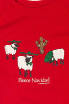 Vintage Fleece Navidad Ugly Christmas Sweater (1990s)