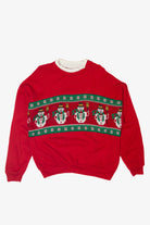 Vintage Snowmen Ugly Christmas Sweater (1990s)