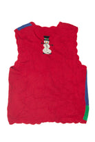 Vintage Ugly Frosty The Snowman Ingredients Christmas Vest (1990s)