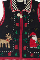 Vintage Lemon Grass Ugly Christmas Vest Ugly (1990s)