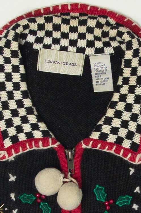 Vintage Lemon Grass Ugly Christmas Vest Ugly (1990s)