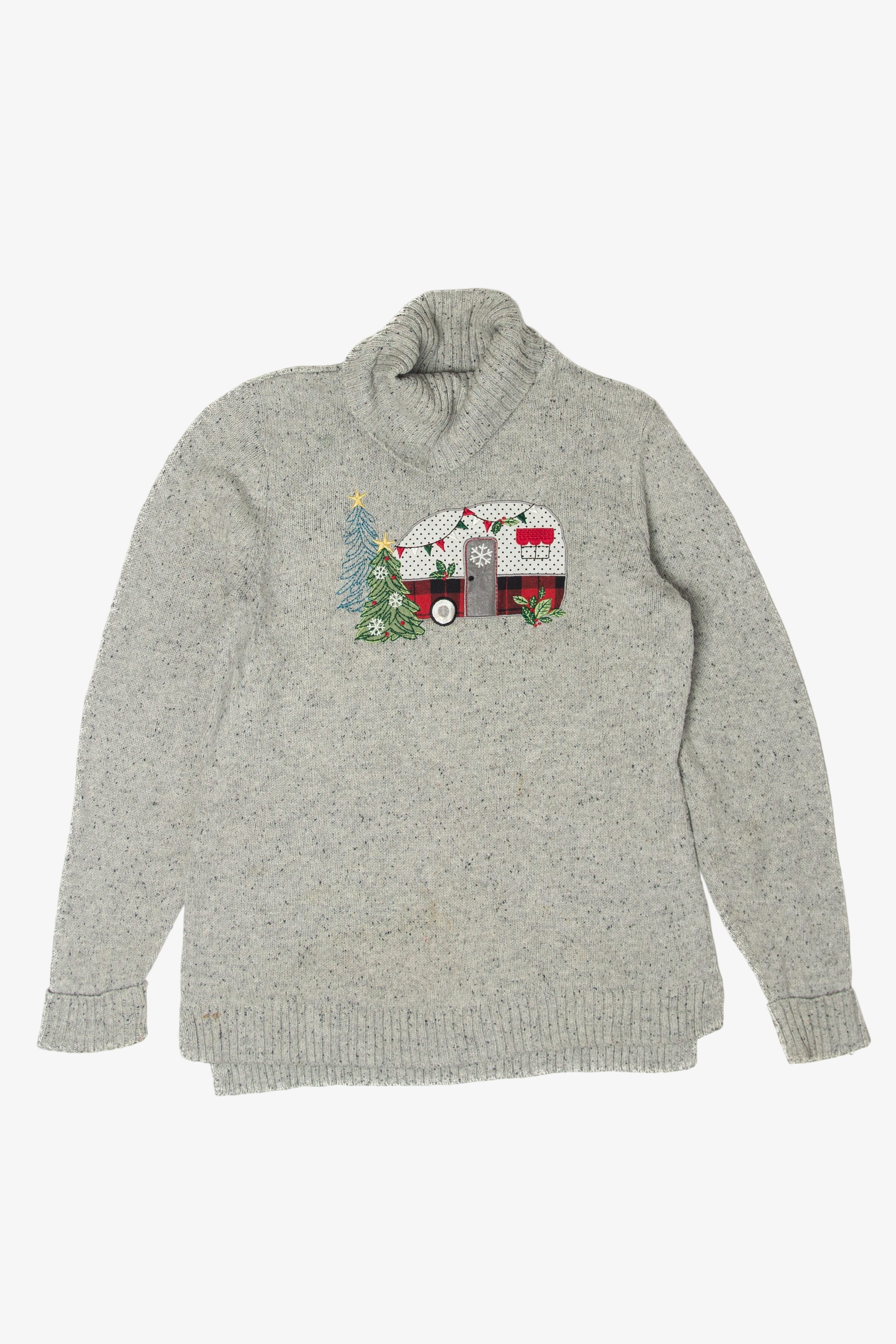 Vintage Camping Trailer Ugly Christmas Pullovers (1990s)