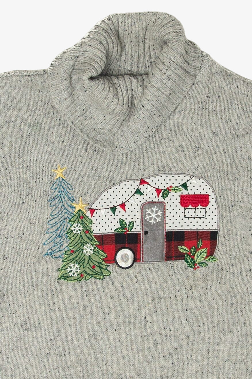 Vintage Camping Trailer Ugly Christmas Pullovers (1990s)