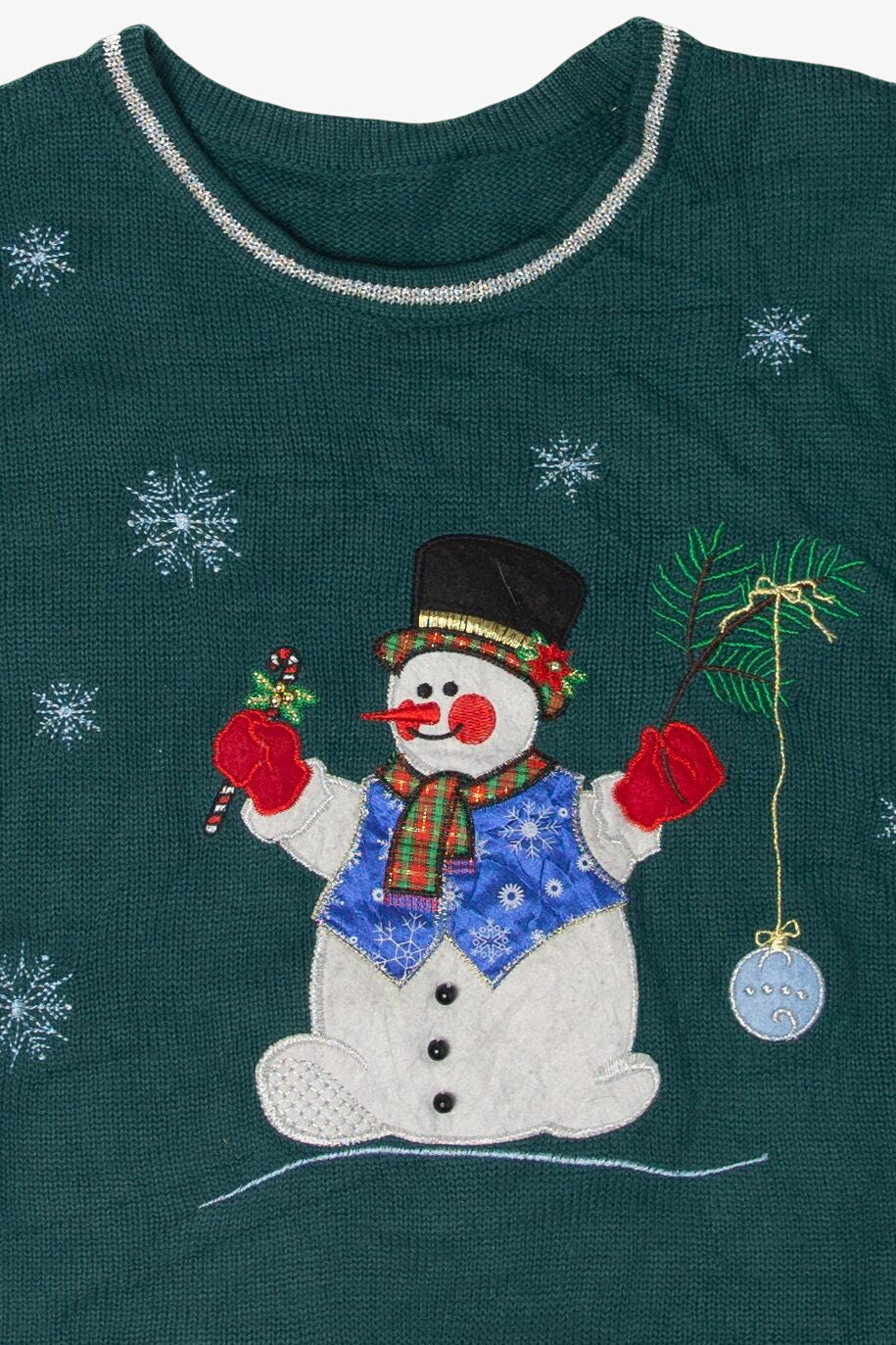 Vintage Snowman Ugly Christmas Sweater (2010s)