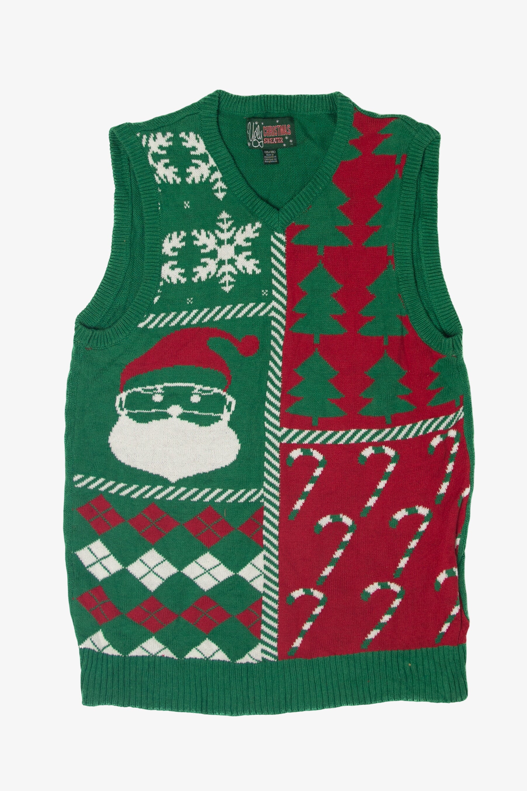 Vintage Green Ugly Christmas Vest Ugly (2010s)