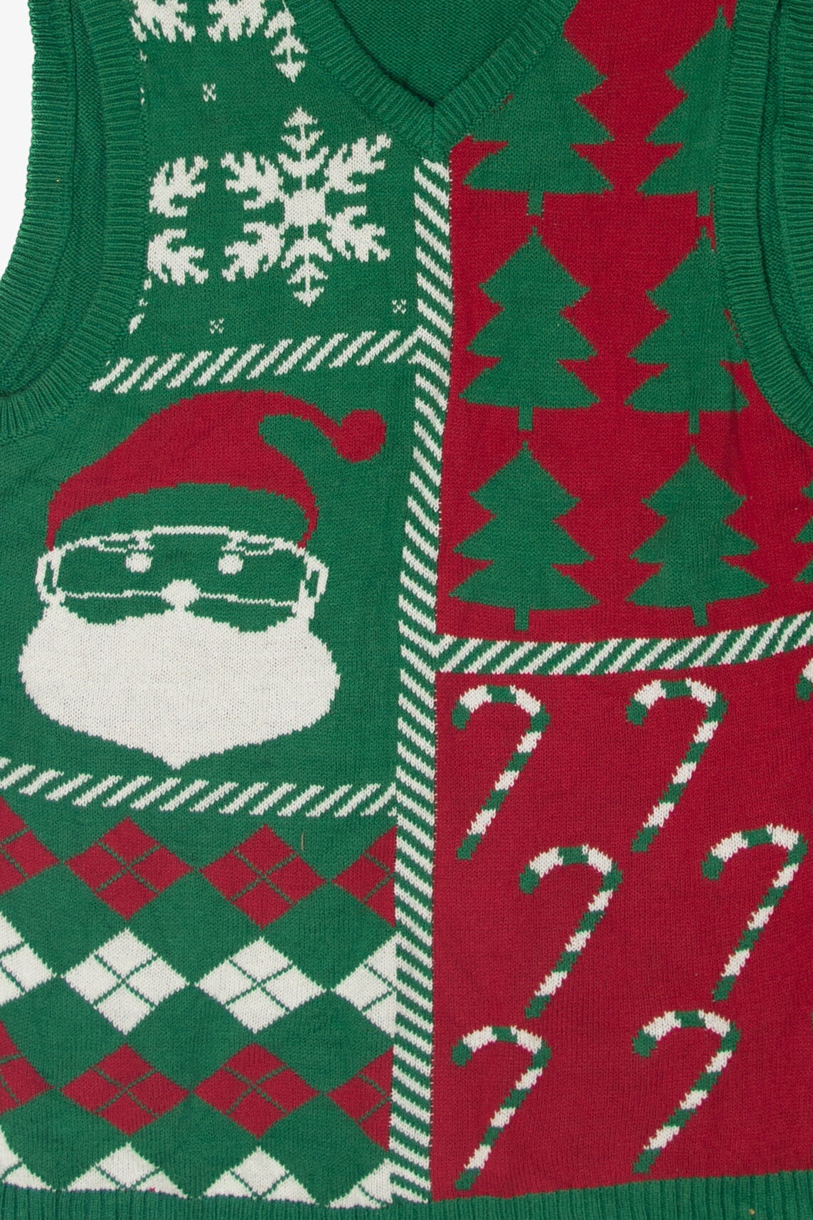 Vintage Green Ugly Christmas Vest Ugly (2010s)
