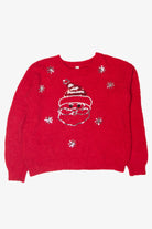 Vintage Santa Sequin Ugly Christmas Sweater (2010s)