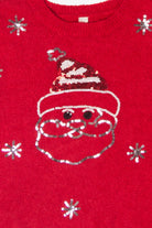 Vintage Santa Sequin Ugly Christmas Sweater (2010s)