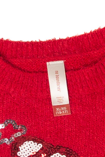 Vintage Santa Sequin Ugly Christmas Sweater (2010s)