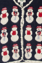 Vintage Hand Embroidered Ugly Christmas Cardigans (1990s)
