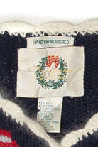 Vintage Hand Embroidered Ugly Christmas Cardigans (1990s)