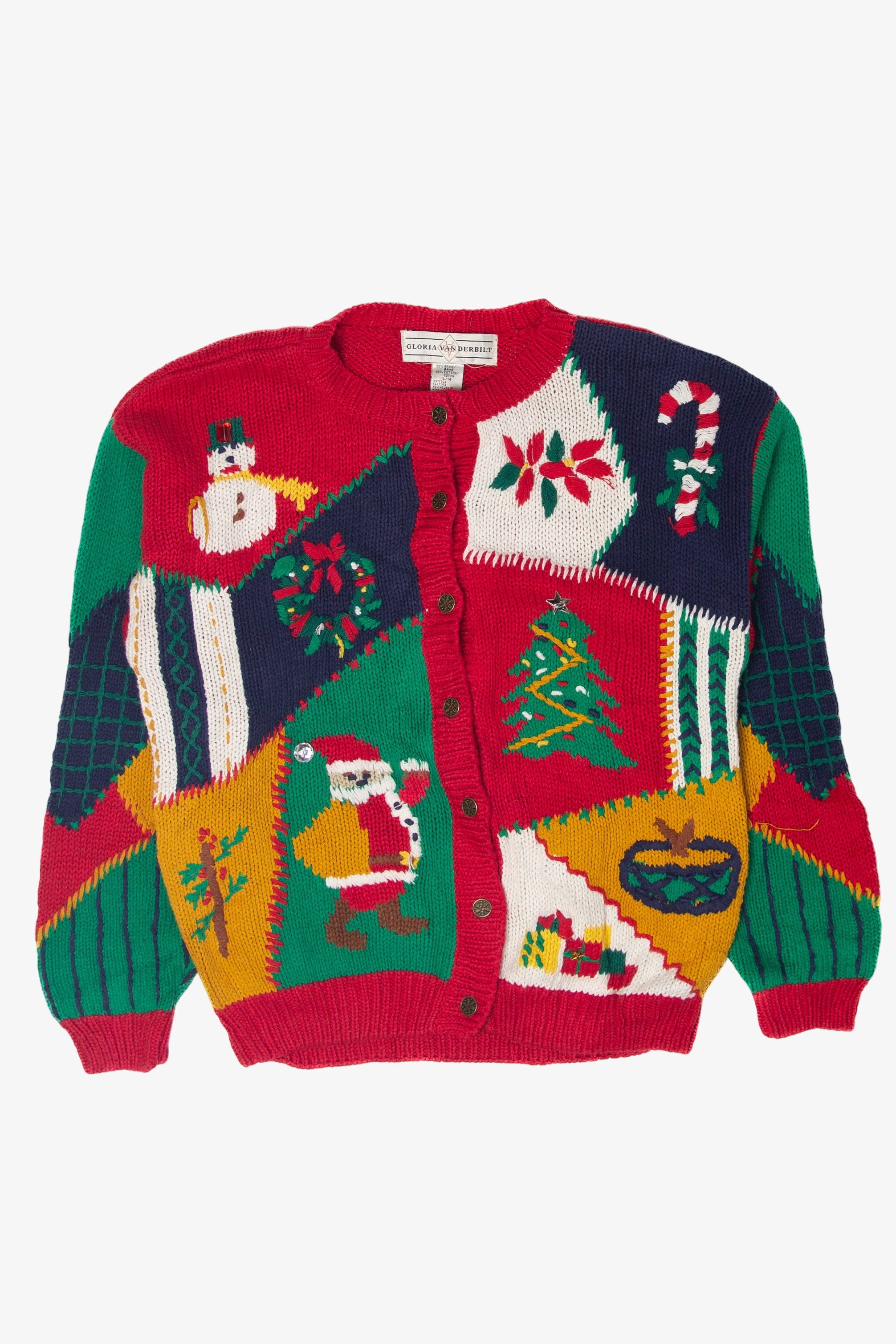 Vintage Gloria Van Derbitt Ugly Christmas Cardigans (1990s)