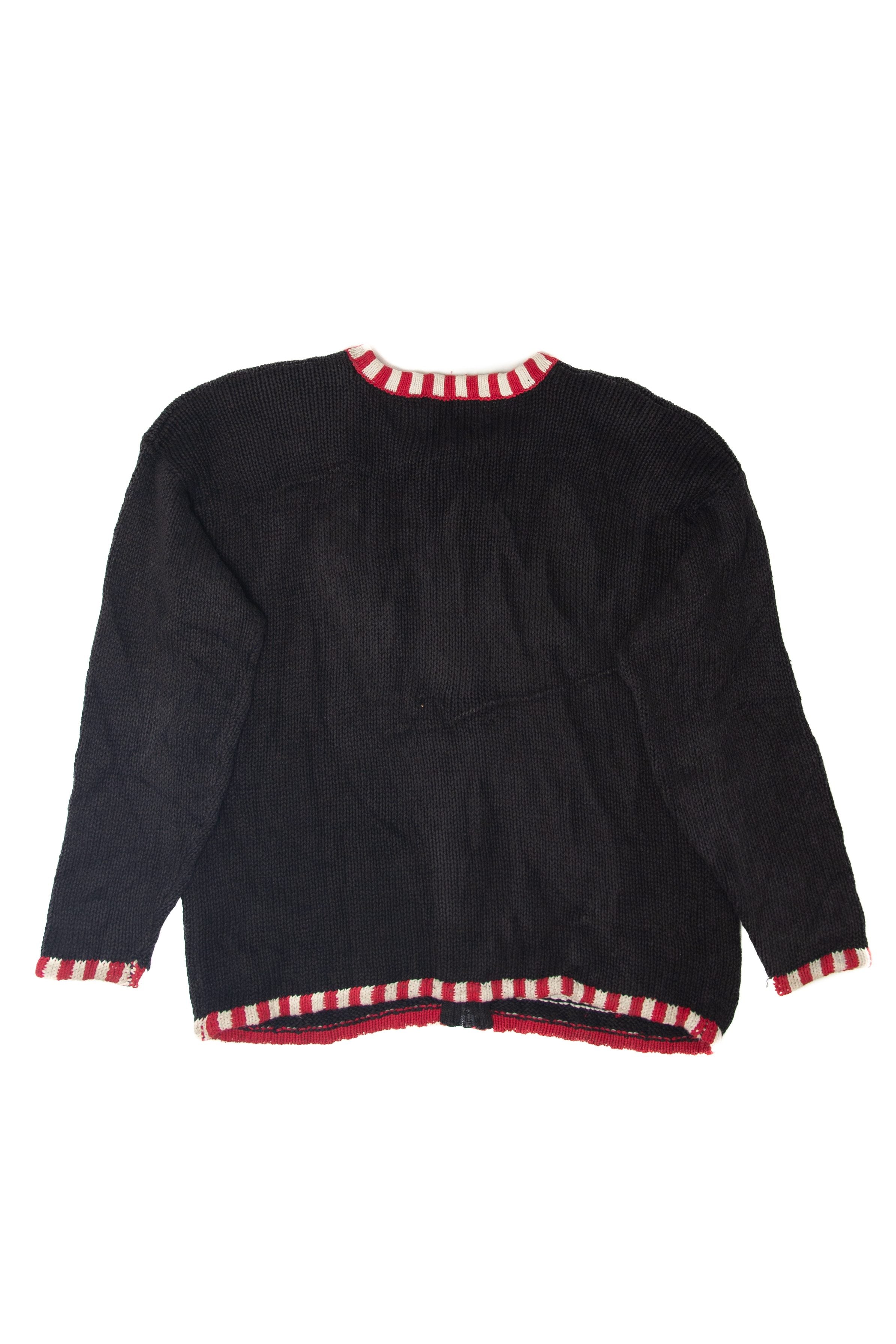 Vintage Santa Ho Ho Ho Ugly Christmas Cardigans (1990s)