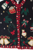 Vintage Hand Knit Ugly Christmas Cardigans (1990s)