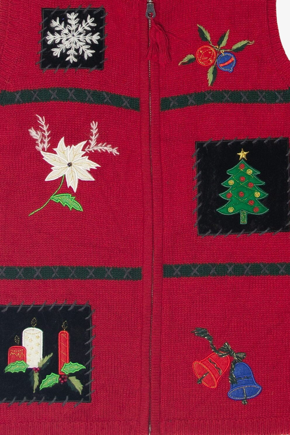 Vintage Crazy Horse Ugly Christmas Vest (1990s)