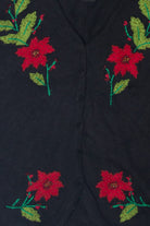Vintage Studio Joy Flowers Ugly Christmas Vest (1990s)