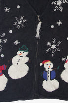 Vintage Capacity Snowmen Ugly Christmas Vest (1990s)