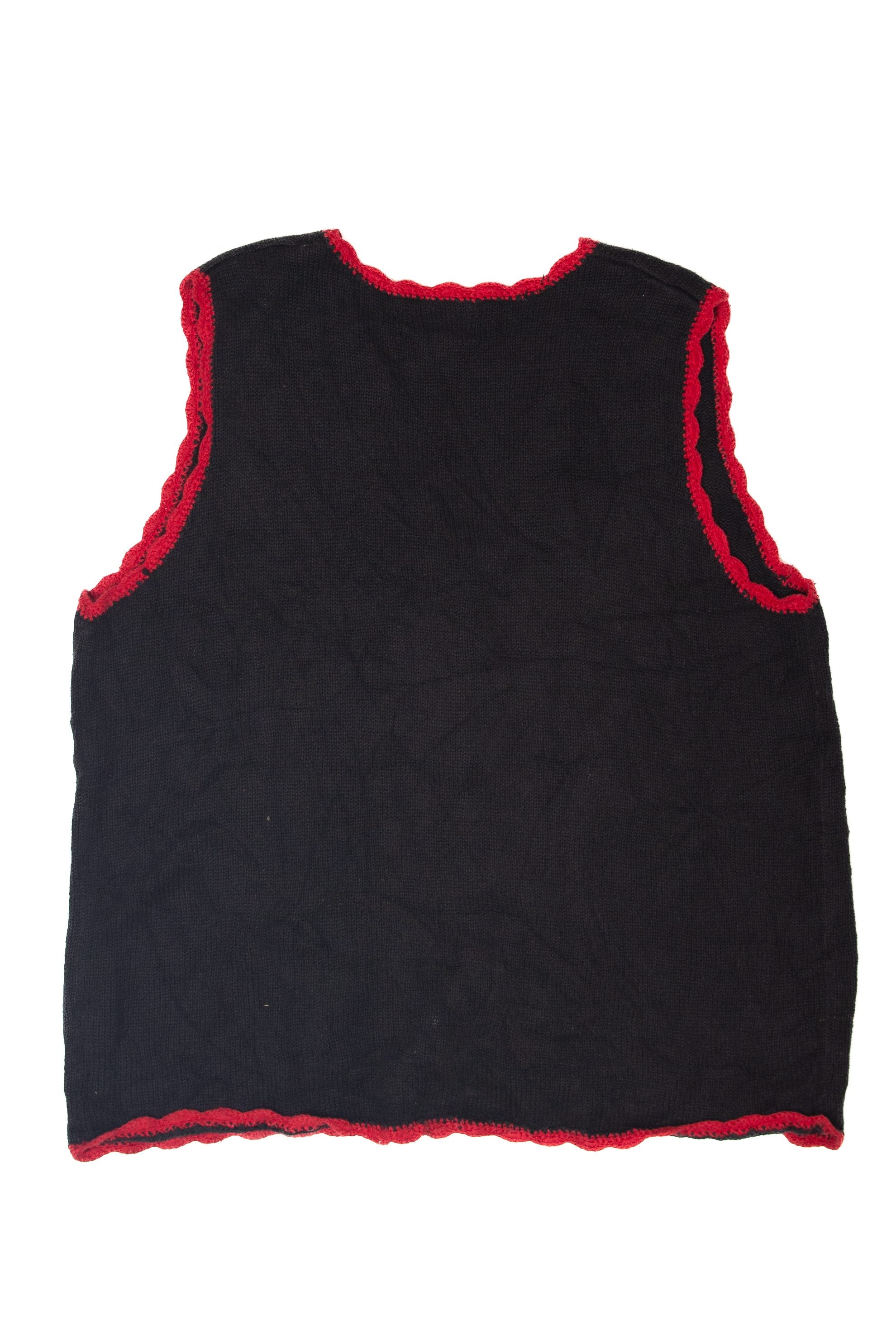 Basic Editions Snowflakes Ugly Christmas Vest