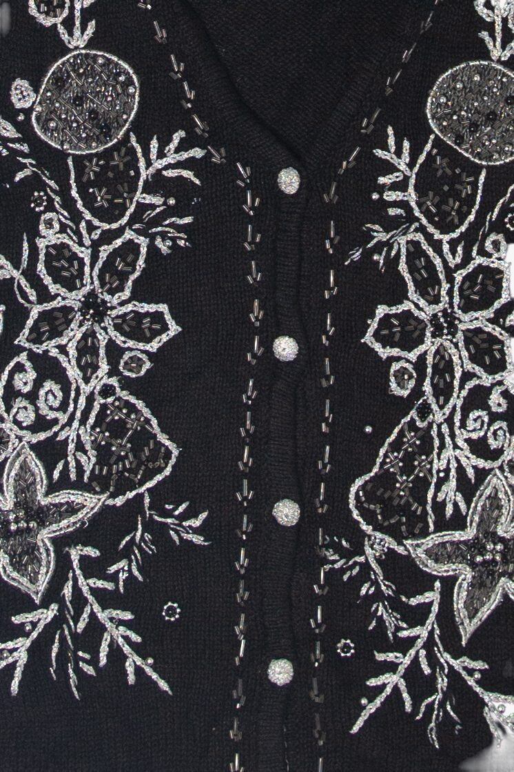 Vintage Snowflakes Ugly Christmas Vest (1990s)