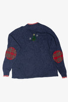 Vintage Elbow Pads Quarter Zip Ugly Christmas Pullovers (2000s)