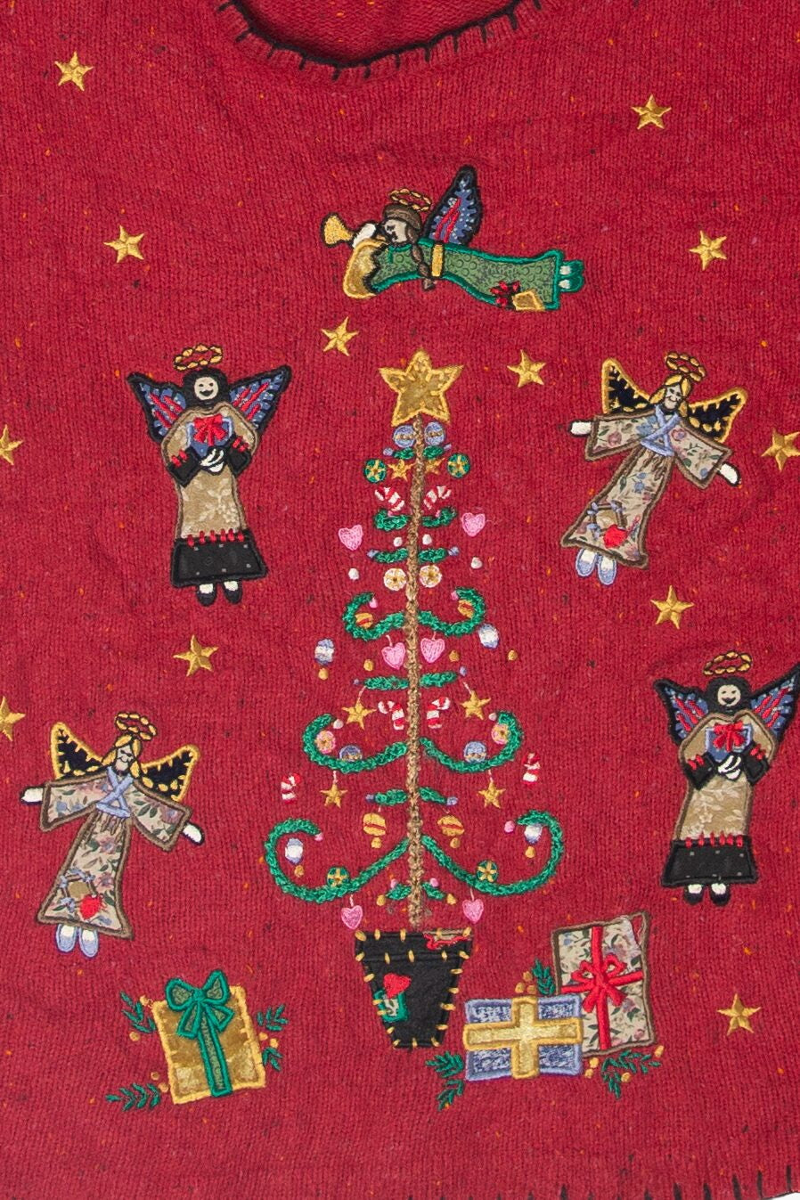 Vintage Angels Victoria Jones Ugly Christmas Pullovers (1990s)