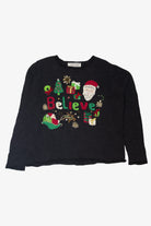 Vintage "Believe" Ugly Christmas Pullovers (2000s)
