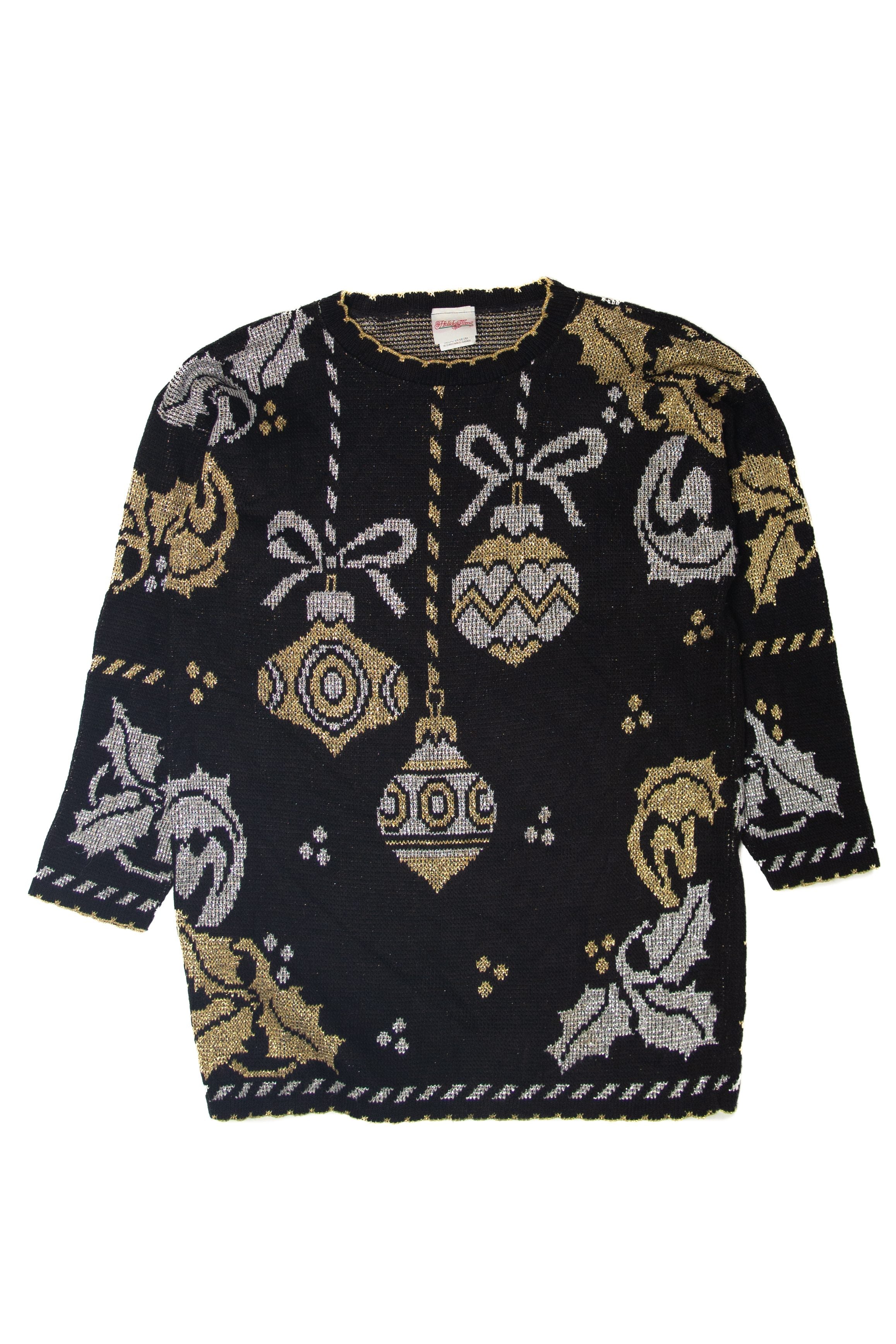 Vintage Ornaments Ugly Christmas Pullovers (1980s)